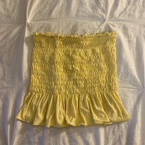 Yellow tube top!